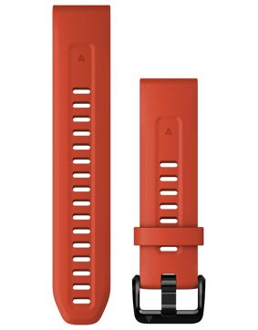 Garmin Quickfit 20 mm Flame Red Silicone Strap 010-13102-02