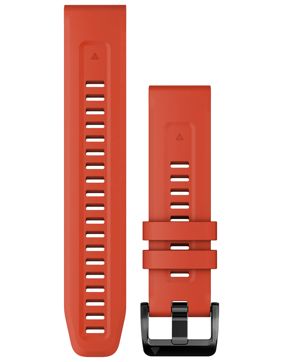 Garmin Quickfit 22 mm Flame Red Silicone Strap 010-13111-04