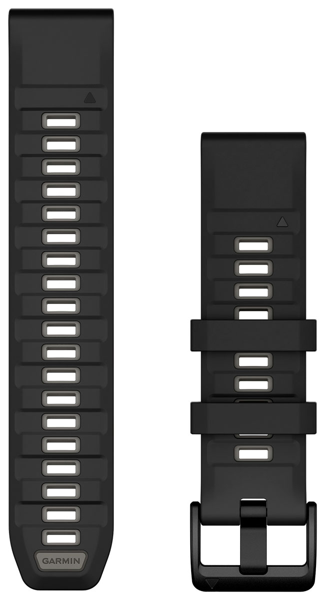 Garmin Quickfit 22 mm silicone band graphite gray 010 13392 07 watchesonline