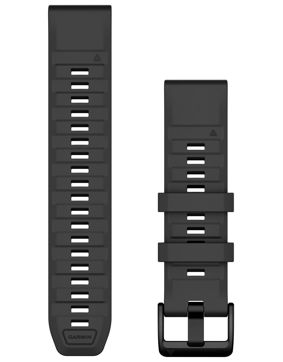 Garmin Quickfit 22 mm silicone band graphite-gray 010-13392-07