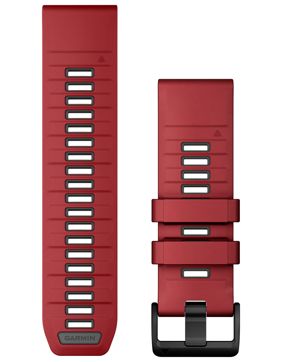 Garmin Quickfit 26 mm silicone band marsala red 010-13393-06