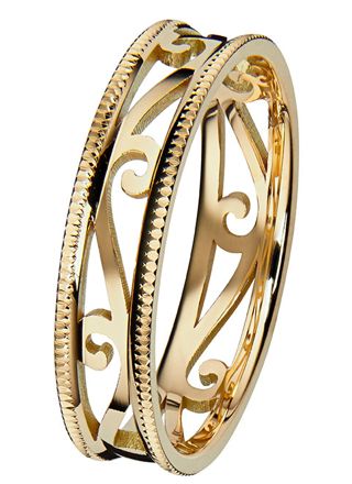 Kohinoor 013-253 Laurel Gold Ring