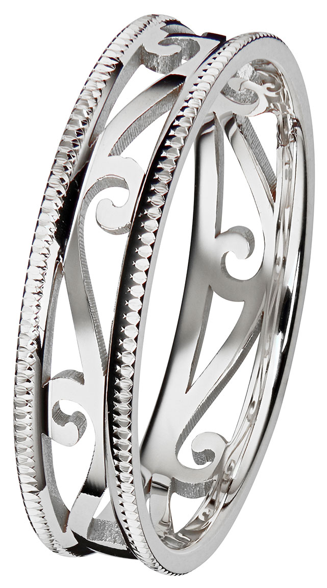 Kohinoor 013-253V Laurel White Gold Ring