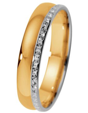 Kohinoor 013-926 Elise Two Toned Gold Ring