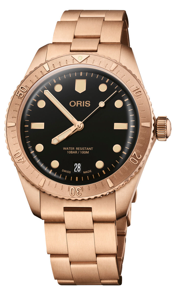 Oris Divers Sixty-Five Bronze Cotton Candy Sepia 01 733 7771 3154-07 8 19 15
