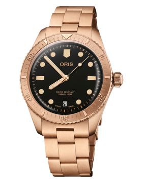 Oris Divers Sixty-Five Bronze Cotton Candy Sepia 01 733 7771 3154-07 8 19 15