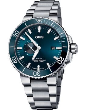 Oris Aquis Small Second Date 01 743 7733 4155-07 8 24 05 PEB