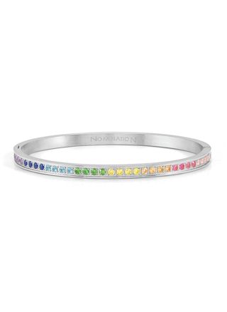 Nomination Pretty bangles small size silver-colored eternity bangle bracelet rainbow 029505/005