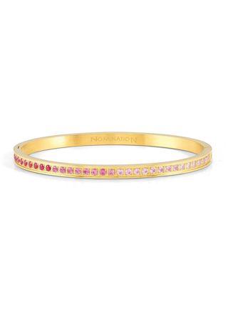 Nomination Pretty bangles small size gold-colored eternity bangle bracelet pink 029505/021