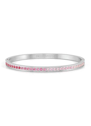 Nomination Pretty bangles large size silver-colored eternity bangle bracelet pink 029506/002