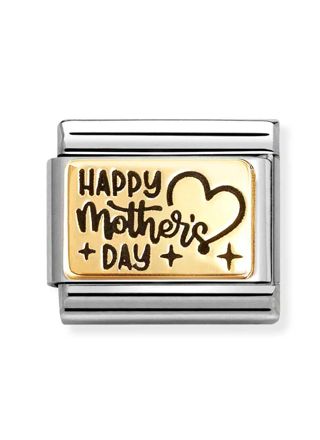 Nomination Composable Classic gold plates Happy mother's Day 030166/36