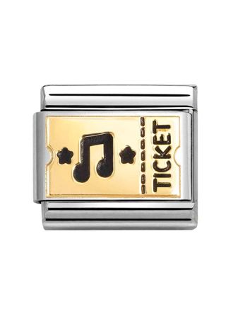 Nomination Composable Classic gold plates Concert ticket 030284/61