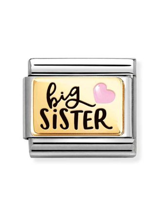 Nomination Composable Classic gold plates Big Sister 030289/05