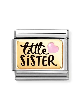 Nomination Composable Classic gold plates Little Sister 030289/06
