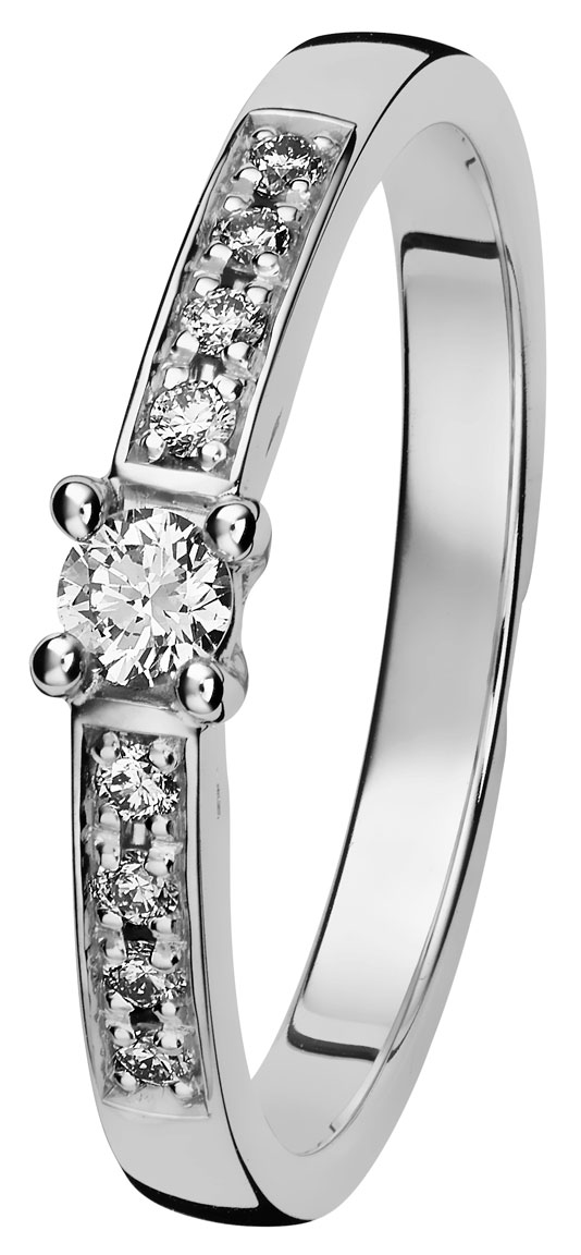 Kohinoor 033-210V-18 Diamond Ring White Gold Margit