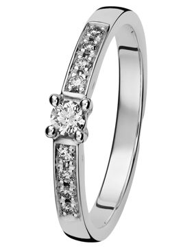 Kohinoor 033-210V-18 Diamond Ring White Gold Margit