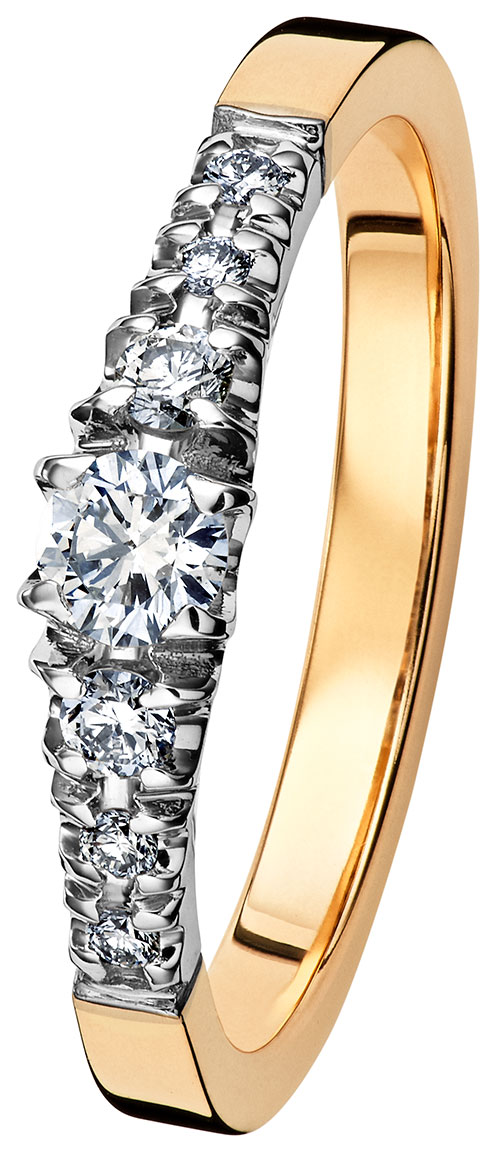 Kohinoor 033-244-24 Cristal Two Toned Diamond Ring