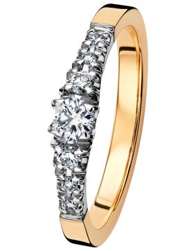 Kohinoor 033-244-24 Cristal Two Toned Diamond Ring