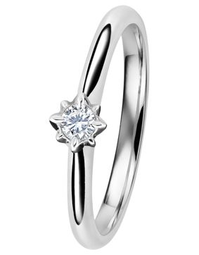 Kohinoor 033-260V-12 diamond ring white gold Rosa