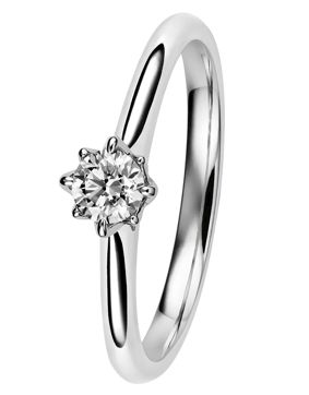 Kohinoor 033-260V-23 diamond ring white gold Rosa