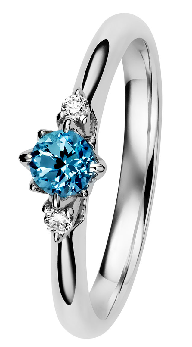 Kohinoor 033-261V-04 diamond ring white gold Rosa