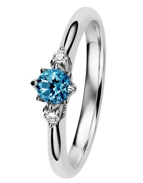 Kohinoor 033-261V-04 diamond ring white gold Rosa