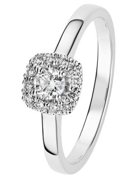 Kohinoor 033-263V-30 diamond ring white gold Valerie