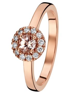 Kohinoor 033-264P-12MO diamond ring Rose Gold Valerie