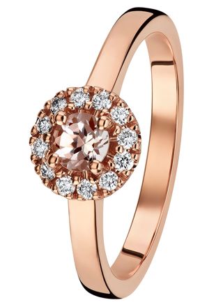 Kohinoor 033-264P-12MO diamond ring Rose Gold Valerie