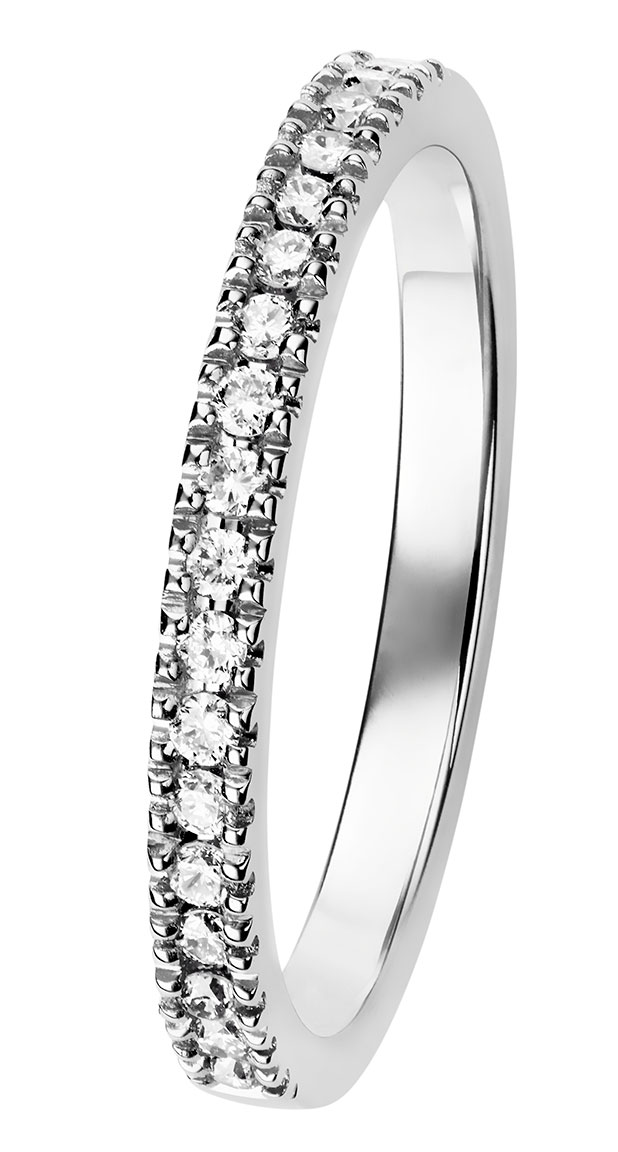 Kohinoor 033-264V-18 diamond ring white gold Valerie