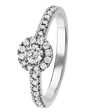Kohinoor 033-264V-44 diamond ring white gold Valerie