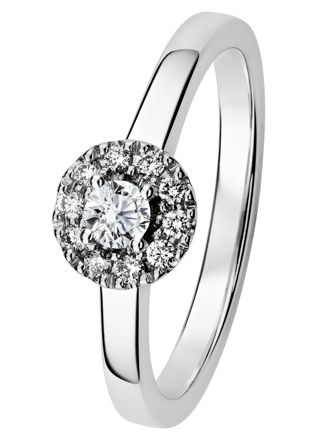 Kohinoor 033-265V-20 diamond ring white gold Valerie
