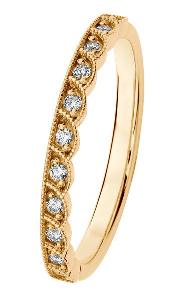 Kohinoor Clara bead bright Diamond ring gold 033-269-11