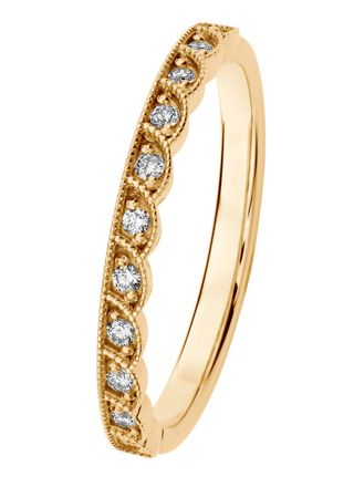 Kohinoor Clara bead bright Diamond ring gold 033-269-11