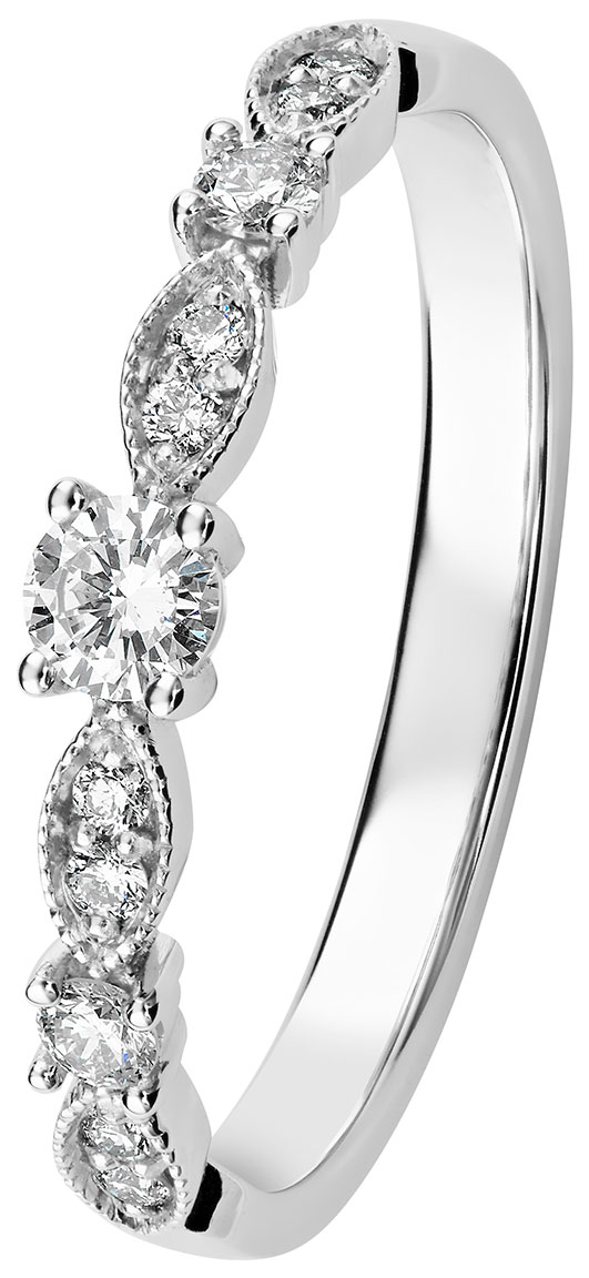 Kohinoor 033-269V-23 diamond ring white gold Clara
