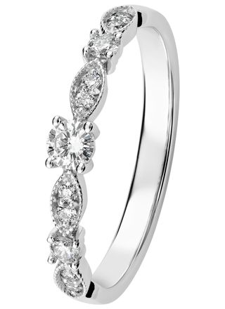 Kohinoor 033-269V-23 diamond ring white gold Clara