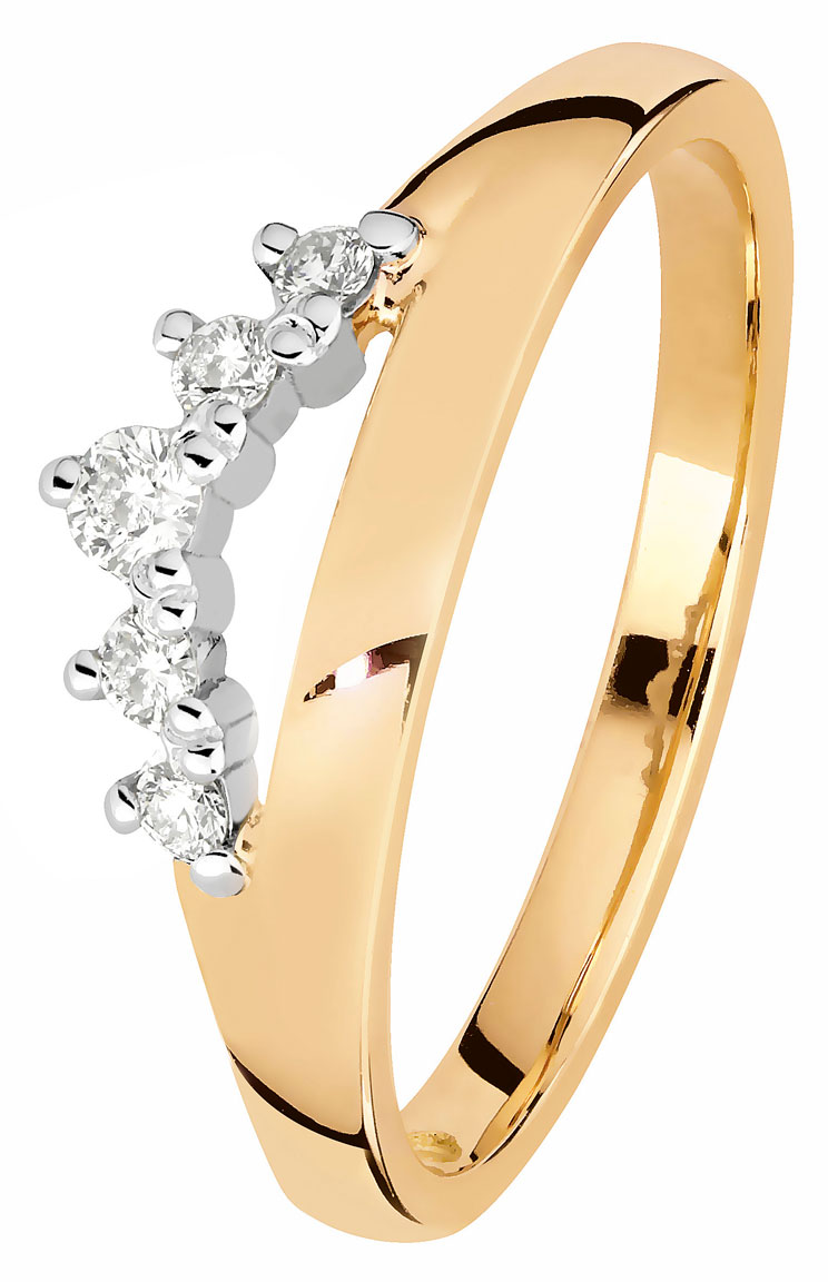 Kohinoor 033-405-13 Tia two-toned diamond ring