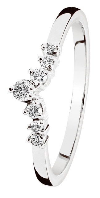 Kohinoor Tia diamond ring White Gold 033-405V-14