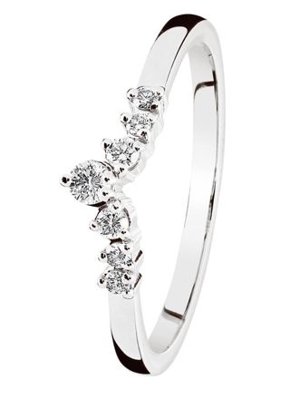 Kohinoor Tia diamond ring White Gold 033-405V-14