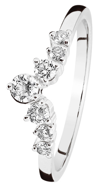 Kohinoor Tia diamond ring White Gold 033-405V-27