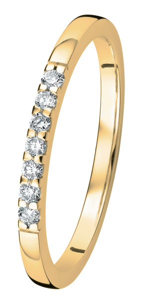 Kohinoor Linnea scallop Diamond ring gold 033-406-10