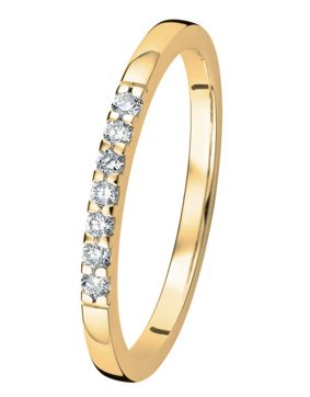 Kohinoor Linnea scallop Diamond ring gold 033-406-10