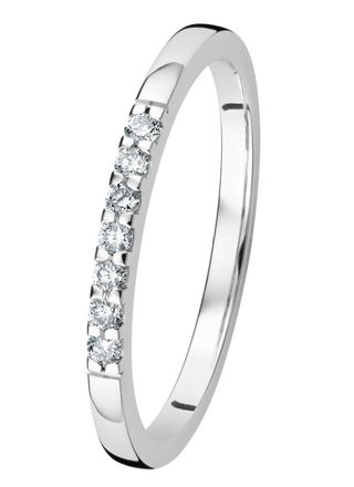 Kohinoor Linnea scallop Diamond ring white gold 033-406V-10