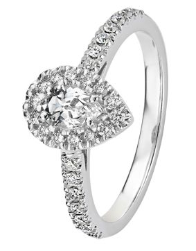 Kohinoor Garda diamond-topaz ring 033-420V-28