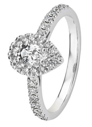 Kohinoor Garda diamond-topaz ring 033-420V-28