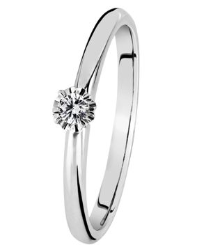 Kohinoor Vega diamond ring white gold 033-445V-05