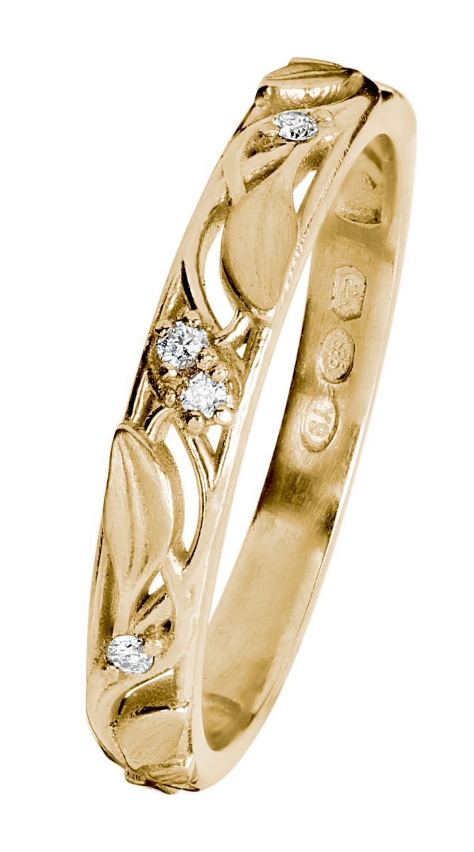 Kohinoor Ofelia diamond ring yellow gold 033-480-04