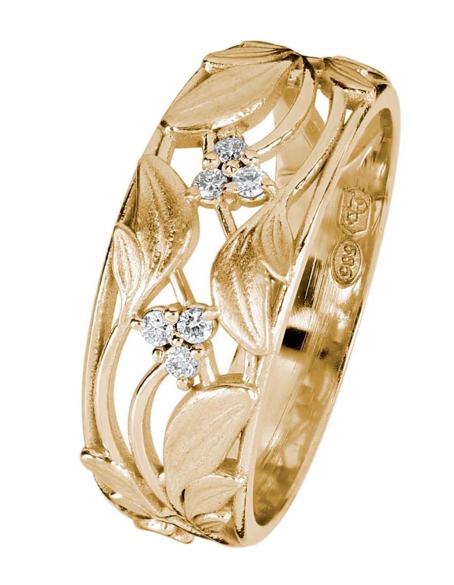 Kohinoor Ofelia diamond ring yellow gold 033-481-06