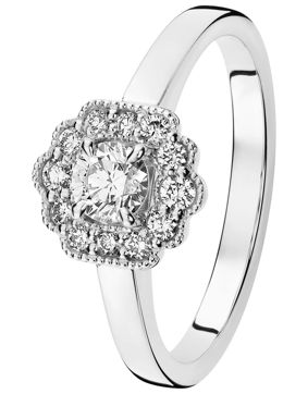 Kohinoor 033-508V-18 Aino diamond ring