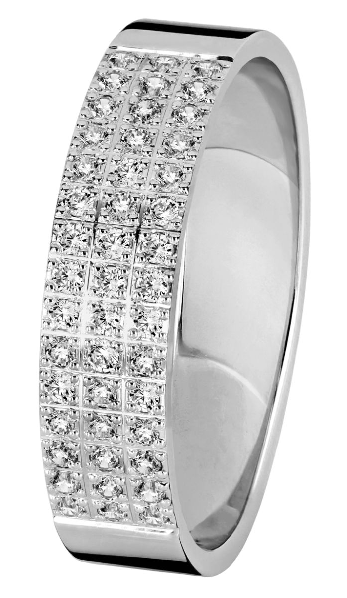 Kohinoor white gold Nova 4.5 mm diamond ring 033-614V-22
